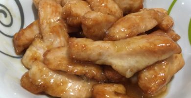 Pavo en salsa agridulce