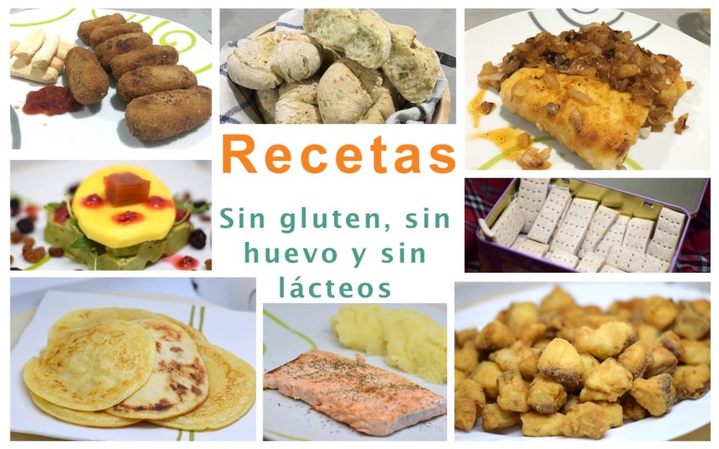 Recetas sin gluten sin huevo y sin lácteos