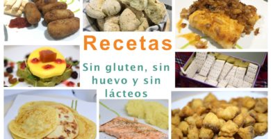 Recetas sin gluten sin huevo y sin lácteos